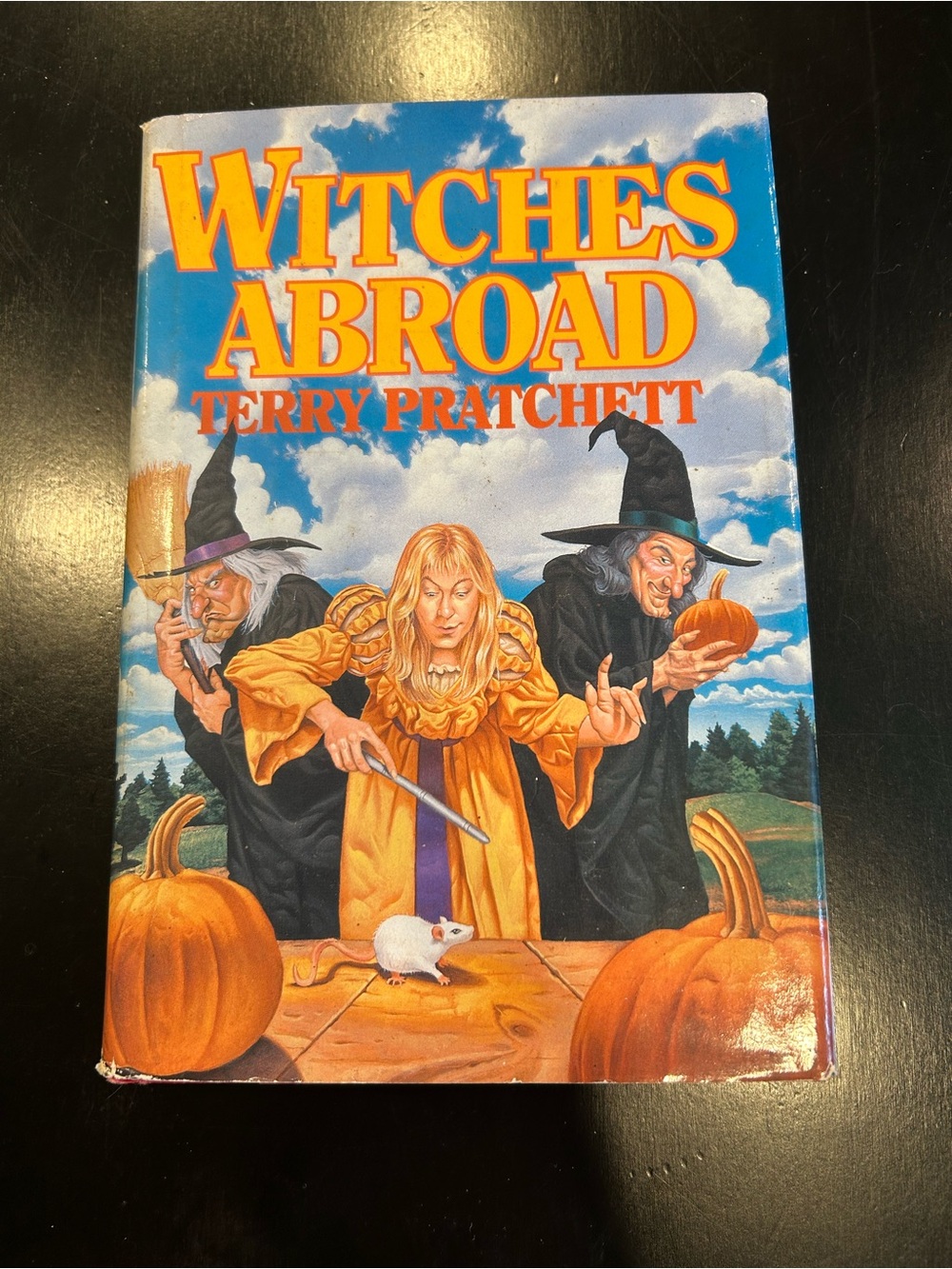 Vintage 1991 Witches Abroad Book by Terry Pratchett Hardcover